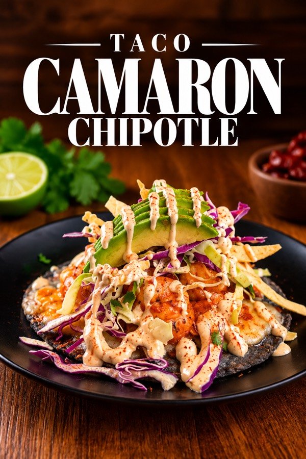 Taco de camarón chipotle